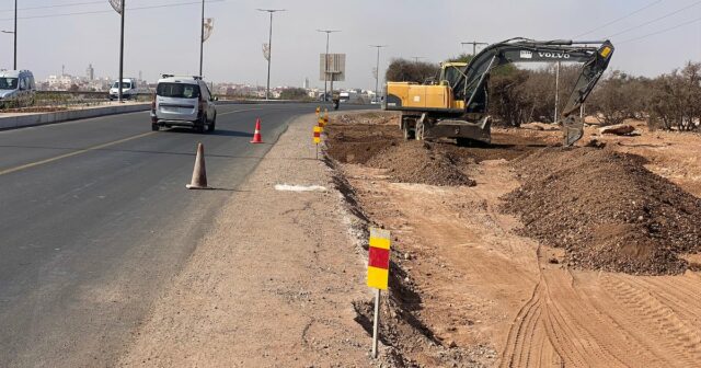Agadir : les travaux d'aménagement de l'entrée Est se finalisent