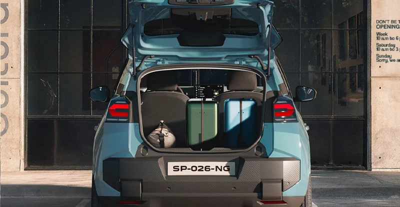 Coffre spacieux de la DACIA Spring 2027