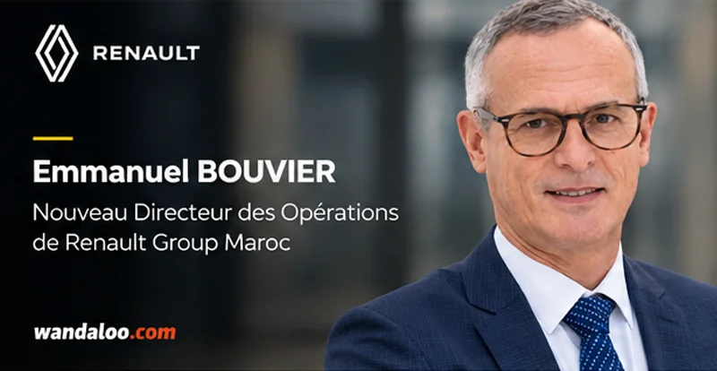 Emmanuel Bouvier, futur directeur général de DACIA et de RENAULT Commerce Maroc dès le 1er novembre 2026.